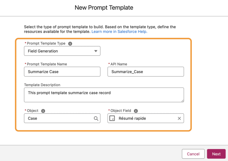 new-prompt-template-Salesforce