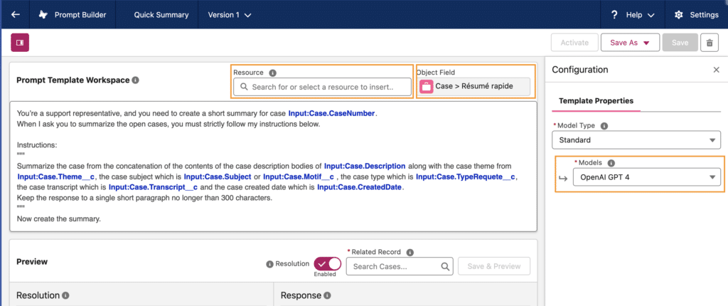 prompt-template-workspace-Salesforce