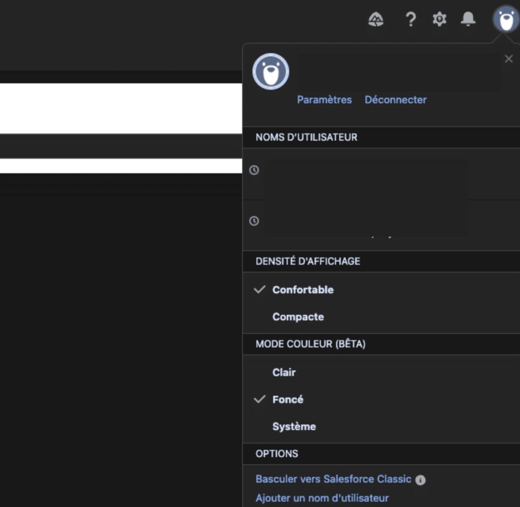 Parametrage-Dark-View-Salesforce