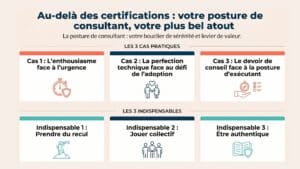 Infographie- Au-delà des certifications : votre posture de consultant, votre plus bel atout